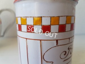 画像4: BB赤とイエロー格子柄キャニスターセット