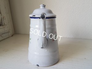 画像6: ホーロー花柄コーヒーポット