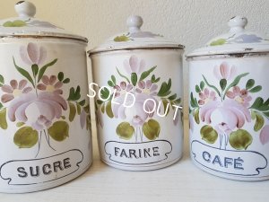 画像10: BF手描き花柄キャニスター6P