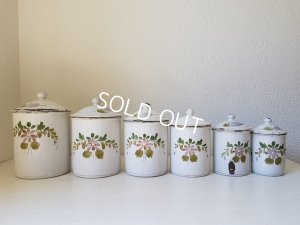 画像5: BF手描き花柄キャニスター6P