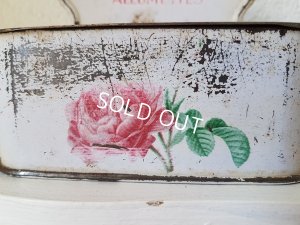 画像3: ブリキ製ローズ柄アリュメット缶