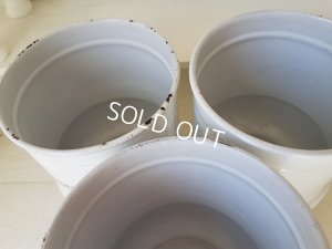 画像6: フレンチ白いキャニスター3P