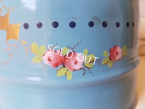 画像2: ホーロー製手描きローズ柄セル缶