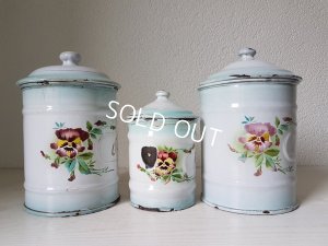 画像3: Japyパンジー柄キャニスター3P