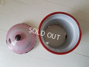 画像6: ホーローピンク手描きコーヒーポット