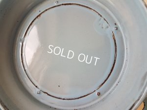 画像10: ホーローブルーローズ柄手描きスーピエール