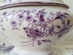 画像2: 陶器花柄ソーシエ