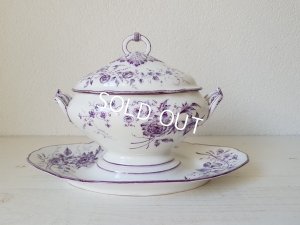 画像11: 陶器花柄ソーシエ