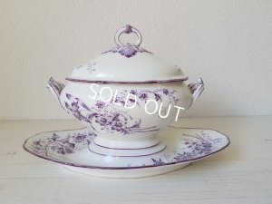 画像12: 陶器花柄ソーシエ