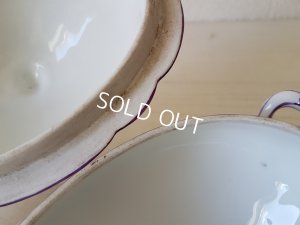 画像10: 陶器花柄ソーシエ