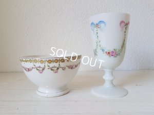 画像3: ローズガーランド柄カフェオレボウル&グラス