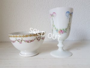 画像4: ローズガーランド柄カフェオレボウル&グラス