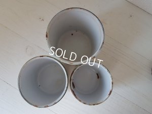 画像7: アンティークホーローローズ柄キャニスター