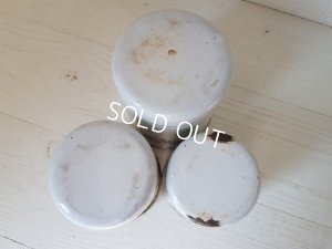 画像8: アンティークホーローローズ柄キャニスター