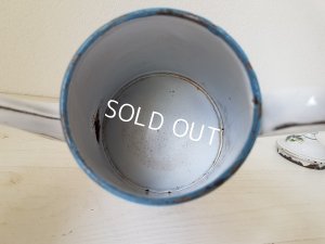 画像4: ホーロー白すみれ柄コーヒーポット