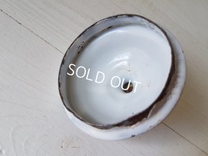 画像6: ホーロー白すみれ柄コーヒーポット