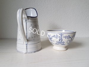 画像3: サクソニー柄カフェオレボウルとジャグセット