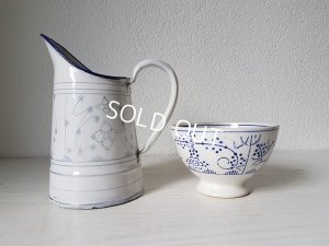 画像4: サクソニー柄カフェオレボウルとジャグセット