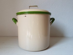 画像5: アンティークホーローフラワー缶