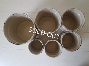 画像5: アンティークホーロー小花柄キャニスター