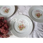 画像: Bavaria Schumannローズ花かご柄プレート