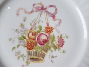 画像8: Bavaria Schumannローズ花かご柄プレート