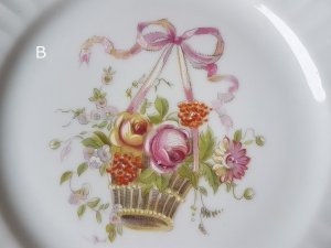 画像16: Bavaria Schumannローズ花かご柄プレート