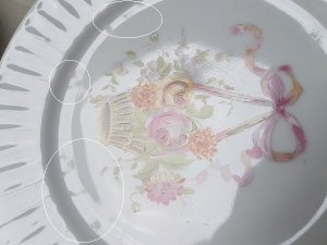 画像18: Bavaria Schumannローズ花かご柄プレート