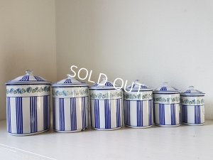 画像7: BBブルーストライプローズガーランドキャニスター