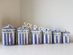 画像8: BBブルーストライプローズガーランドキャニスター