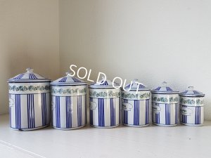 画像9: BBブルーストライプローズガーランドキャニスター