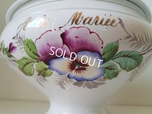 画像2: Moulin Des Loups&Hamage陶器パンジー柄スーピエール