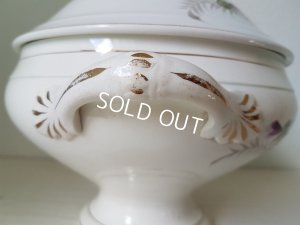 画像15: Moulin Des Loups&Hamage陶器パンジー柄スーピエール