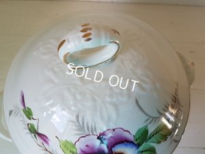 画像13: Moulin Des Loups&Hamage陶器パンジー柄スーピエール