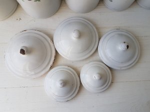 画像9: アンティ―クホーローローズ柄キャニスター