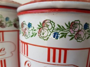 画像4: BB赤ストライプローズガーランドキャニスター