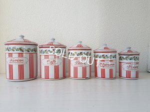 画像7: BB赤ストライプローズガーランドキャニスター