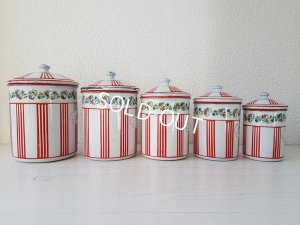 画像8: BB赤ストライプローズガーランドキャニスター