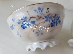 画像7: フリルフット花柄カフェオレボウル