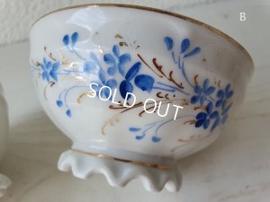 画像8: フリルフット花柄カフェオレボウル