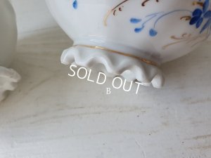 画像12: フリルフット花柄カフェオレボウル