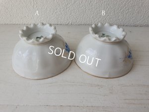 画像3: フリルフット花柄カフェオレボウル