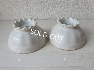 画像5: フリルフット花柄カフェオレボウル