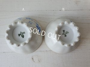 画像6: フリルフット花柄カフェオレボウル