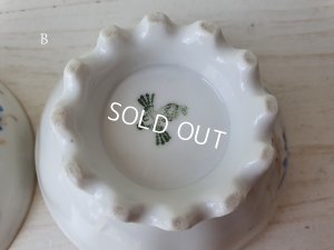 画像10: フリルフット花柄カフェオレボウル