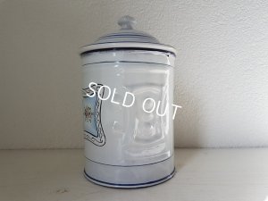 画像6: アンティ―クホーロー花柄キャニスター