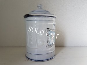 画像8: アンティ―クホーロー花柄キャニスター