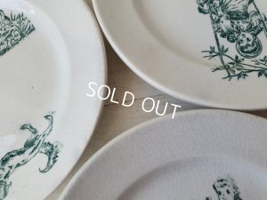 画像6: アンティ―ク陶器おままごとプレートセットB