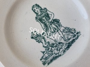 画像2: アンティ―ク陶器おままごとプレートセットC