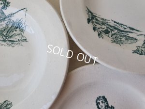 画像4: アンティ―ク陶器おままごとプレートセットC